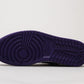 EI -AJ1 black and purple toes