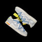 EI -OW x Dunk (NO.10) blue shoelace yellow buckle