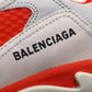 EI -Bla Triple S Gray and Red Sneaker