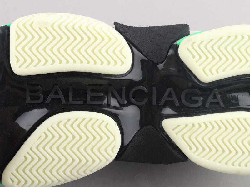 EI -Bla Triple S Black Green Sneaker