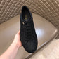 EI -LUV Casual Slip Black Sneaker