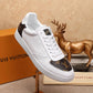 EI -LUV CEnogram Denim Brown and White Sneaker
