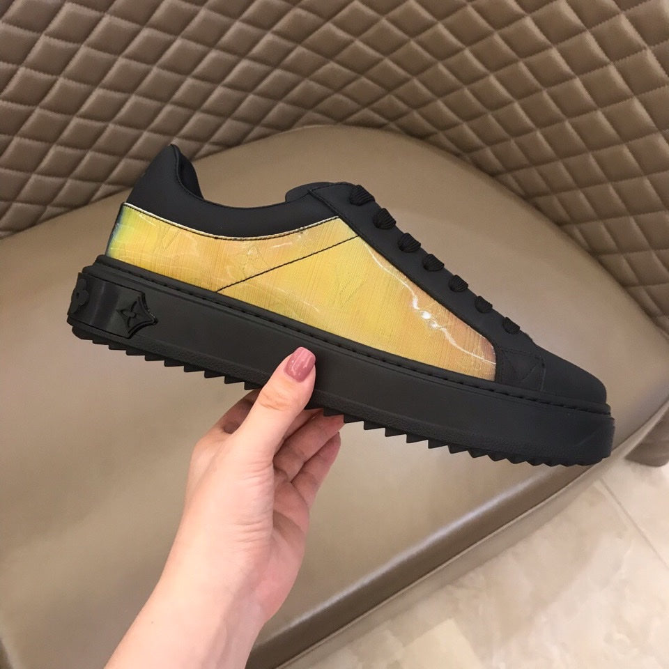 EI -LUV Time Out Black Yellow Sneaker