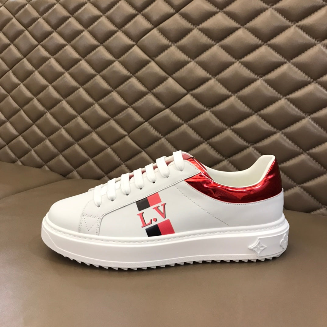 EI -LUV Time Out Red White Sneaker