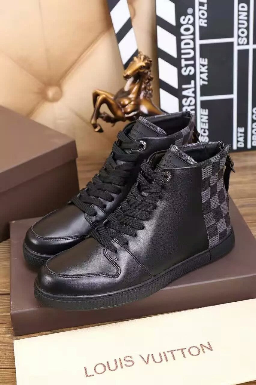 EI -LUV HIgh Top Black Sneaker