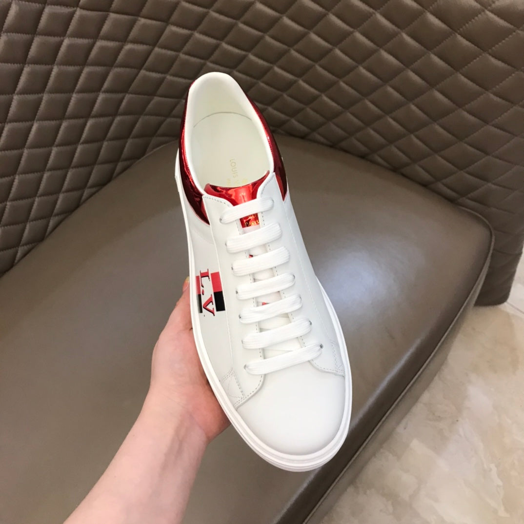 EI -LUV Time Out Red White Sneaker