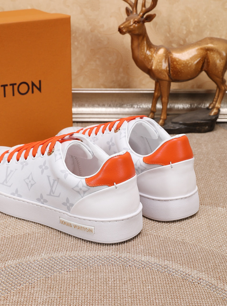 EI -LUV Time Out Orange And White Sneaker
