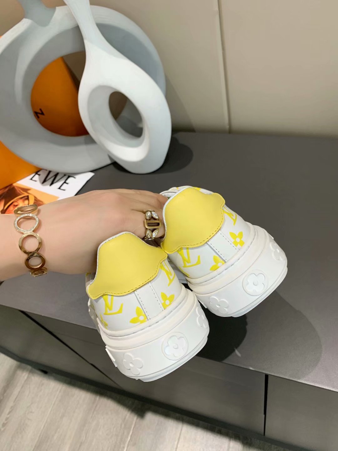 EI -LUV Time Out Yellow Sneaker