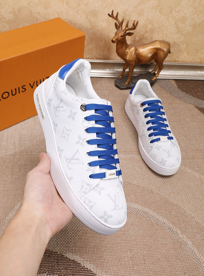 EI -LUV Time Out Blue And White Sneaker