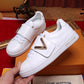EI -LUV Font Row White Sneaker