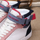 EI -LUV Rivoli High Pink Blue White Sneaker
