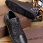 EI -LUV CEnogram Line Up Black Sneaker