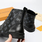 EI -LUV High CEnogram Black Boot Sneaker