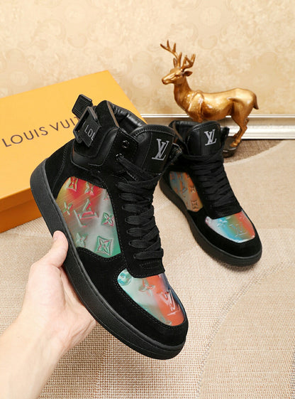 EI -LUV High Top Black Sneaker