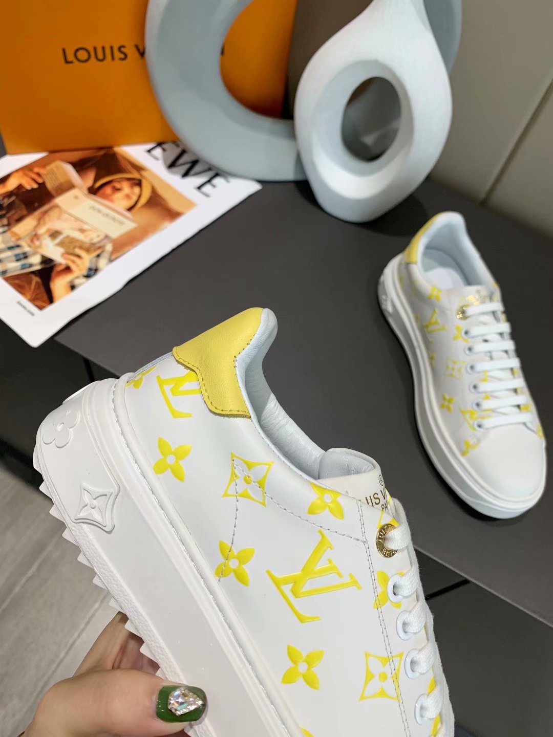 EI -LUV Time Out Yellow Sneaker