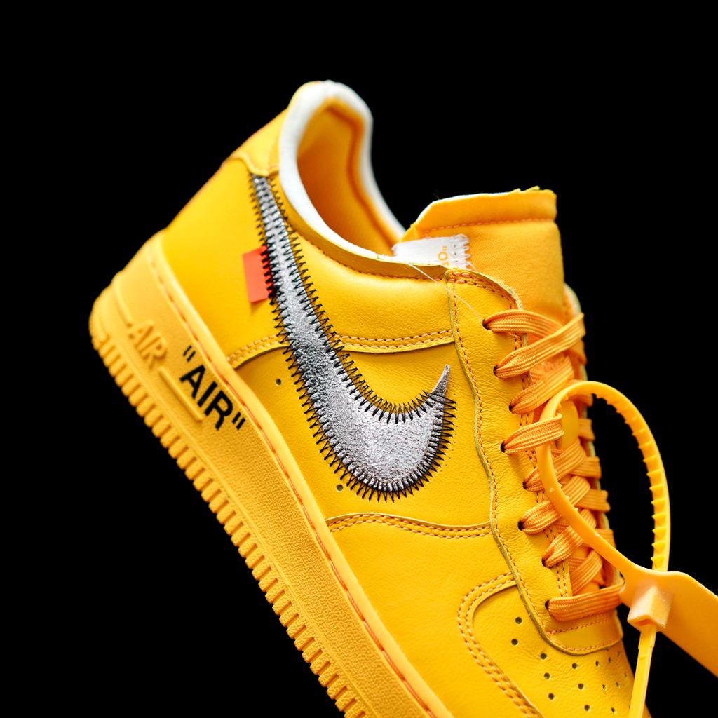 EI -OW x AF1 Gold and Silver