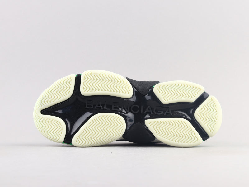 EI -Bla Triple S Black Green Sneaker