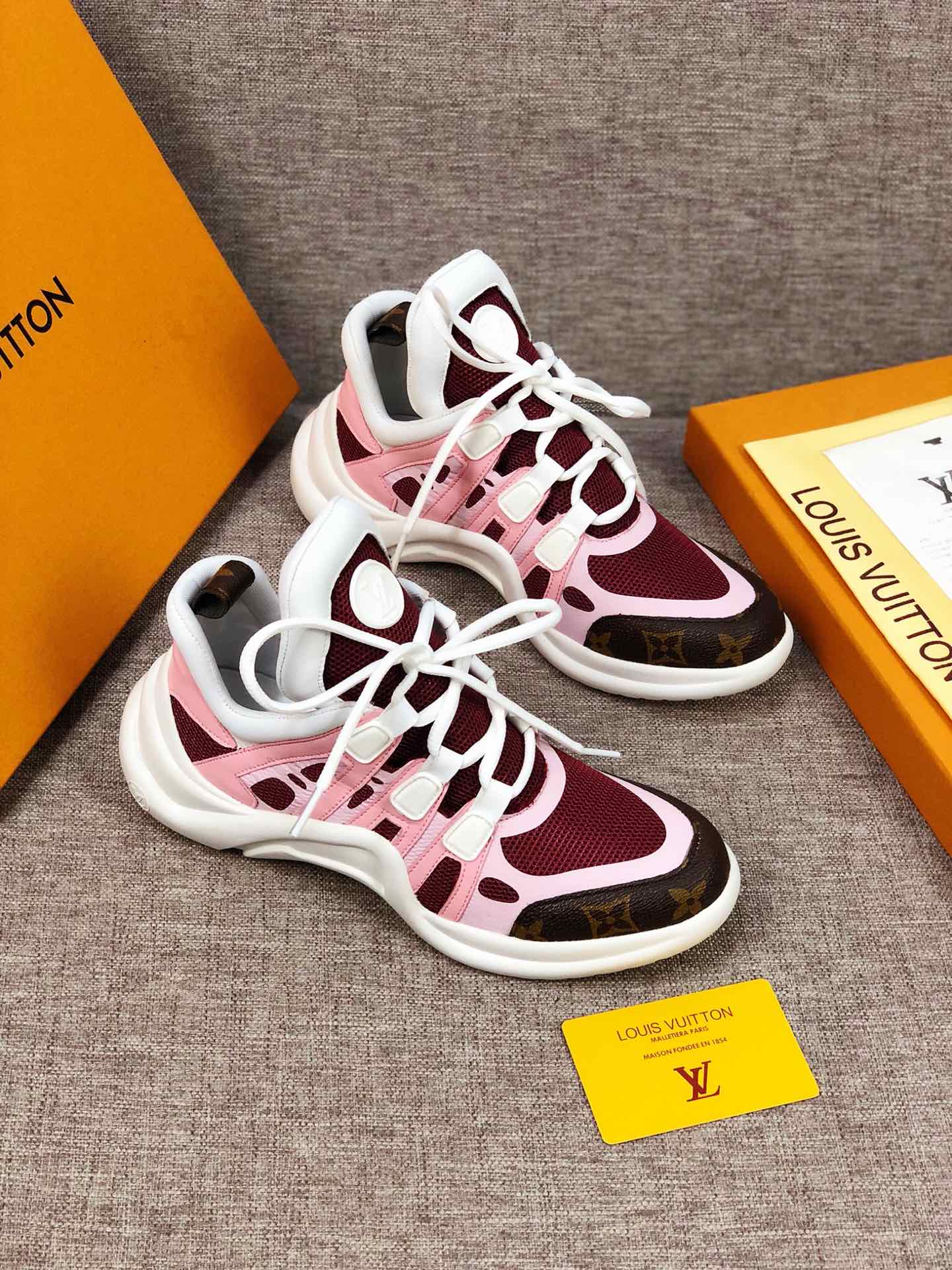 EI -LUV Archlight Pink Brown Sneaker