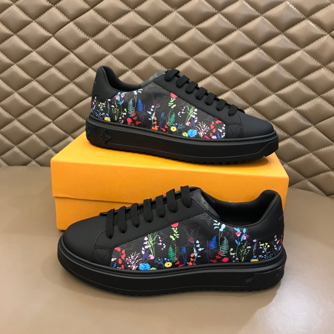 EI -LUV  Time Out Black Yellow Sneaker