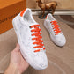 EI -LUV Time Out Orange And White Sneaker