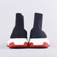 EI -Bla Socks And Shoes Black And White Red Sneaker