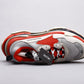 EI -Bla Triple S Gray and Red Sneaker
